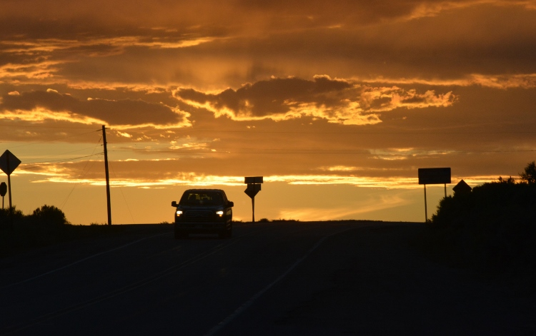 Rio Grande gorge at sunset